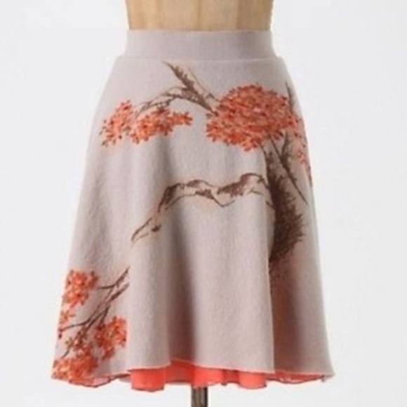 Anthropologie Dresses & Skirts - Anthropologie Sleeping on Snow Sakura Wool Skirt M